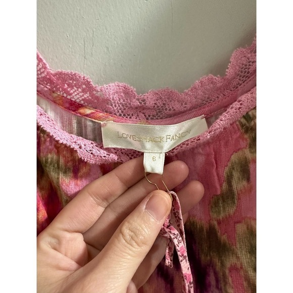 loveshackfancy Mariata Floral Lace Trim Maxi Dress Size 6 - Picture 6 of 13